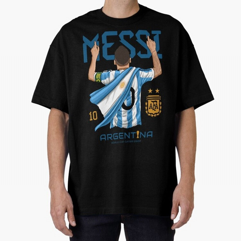 The King Leo Messi Legend Oversized T-Shirt Honor the FIFA World Cup 2026 Journey through Messi, CR7 and Mbappe Highlights, Brazil, Portugal and Argentina Pride, Football Festival Excitement, Trophy Ambitions, Country Rivalries and Star Player