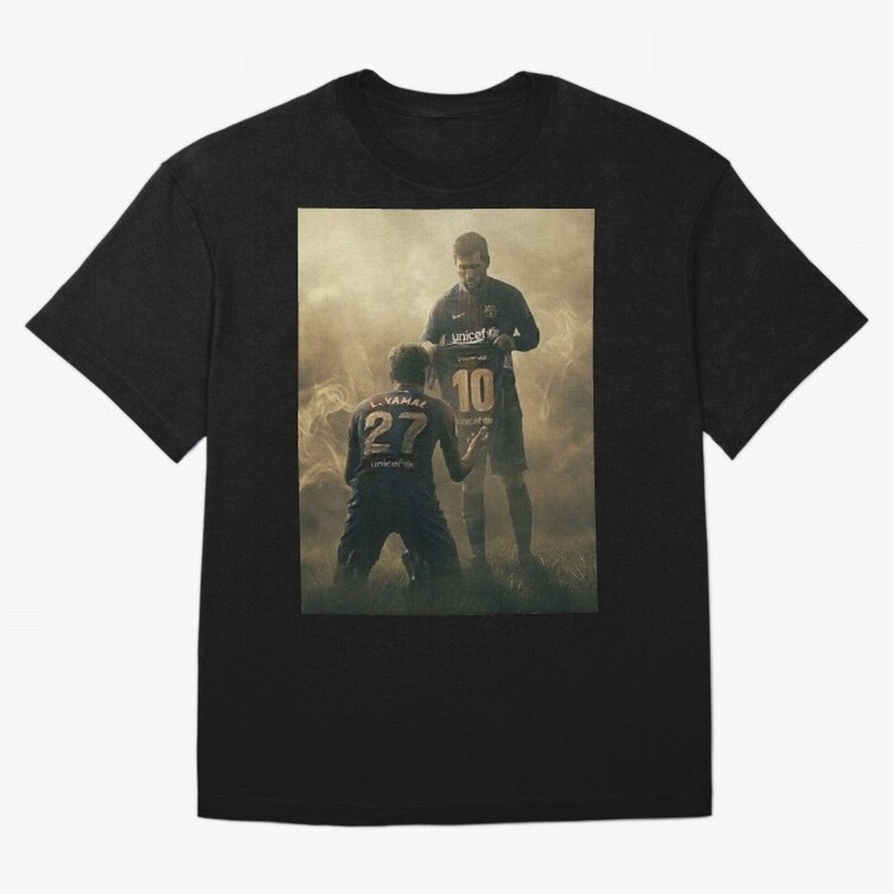 messi giving kamin yamal his shirt iconic design Classic T-Shirt Show Championship Spirit for Match Day Hype around FIFA World Cup 2026 USA Canada Mexico, Haaland, Argentina, France and Brazil, Supporter Pride, Iconic Celebrations, Legendary Names