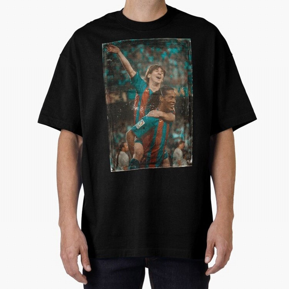Messi and Ronaldinho Vintage Classic T-Shirt Celebrate Football Heritage in FIFA World Cup 2026 USA Canada Mexico Made for Messi, Argentina and Brazil Energy, Sports Nostalgia, International Competition, Famous Players and Unforgettable Victories;