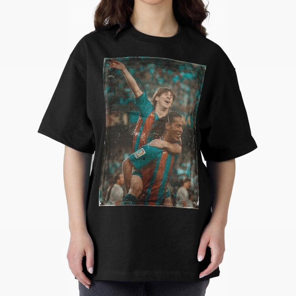 Messi and Ronaldinho Vintage Classic T-Shirt Celebrate Football Heritage in FIFA World Cup 2026 USA Canada Mexico Made for Messi, Argentina and Brazil Energy, Sports Nostalgia, International Competition, Famous Players and Unforgettable Victories;