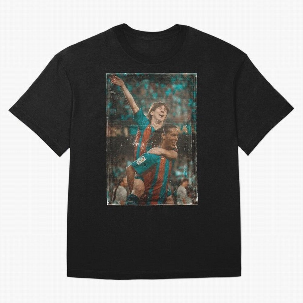 Messi and Ronaldinho Vintage Classic T-Shirt Celebrate Football Heritage in FIFA World Cup 2026 USA Canada Mexico Made for Messi, Argentina and Brazil Energy, Sports Nostalgia, International Competition, Famous Players and Unforgettable Victories;