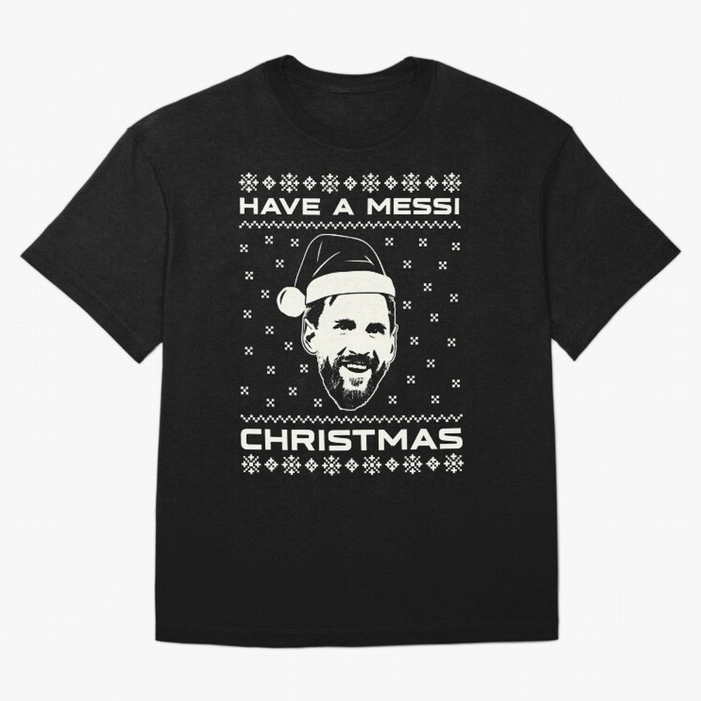 Lionel Messi Christmas Classic T-Shirt Turn Football Passion into FIFA World Cup 2026 Spirit, Inspired by Netherlands, Messi, CR7 and Mbappe, Match Day Excitement, Supporter Culture, Golden Goals and Global Football Passion; Ideal for Football