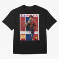 Lionel Messi 2009 UCL Barcelona Poster Oversized T-Shirt Feel the Roar of Match Day Hype around FIFA World Cup 2026 USA Canada Mexico, Messi, Neymar and Mbappe, Argentina, France and Brazil, Vintage Soccer Flavor, Modern Football Stars, National