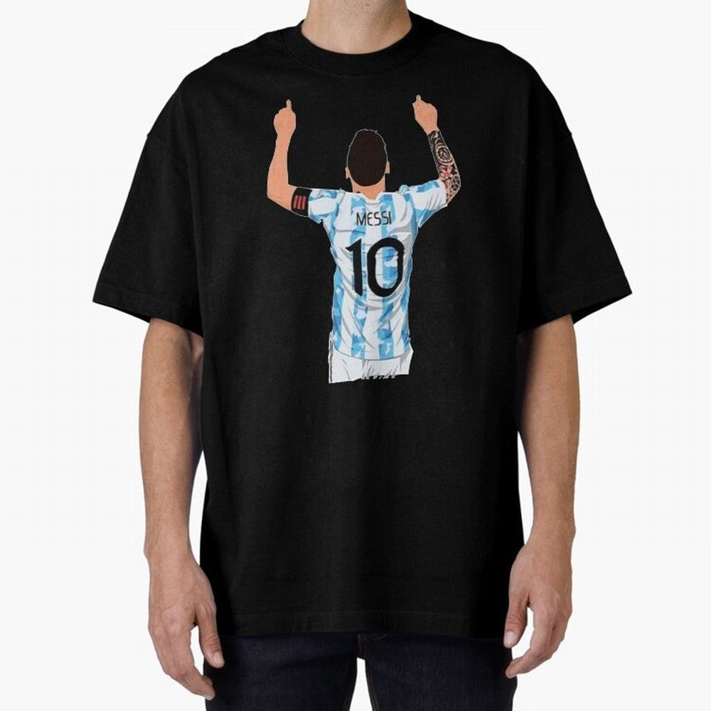 Lionel Messi Oversized T-Shirt Show Match Day Excitement for FIFA World Cup 2026 USA Canada Mexico Spirit, Celebrating Netherlands, Messi, CR7 and Mbappe, Football History, Final Match Energy, Crowd Noise and Once in a Lifetime Moments; Made for