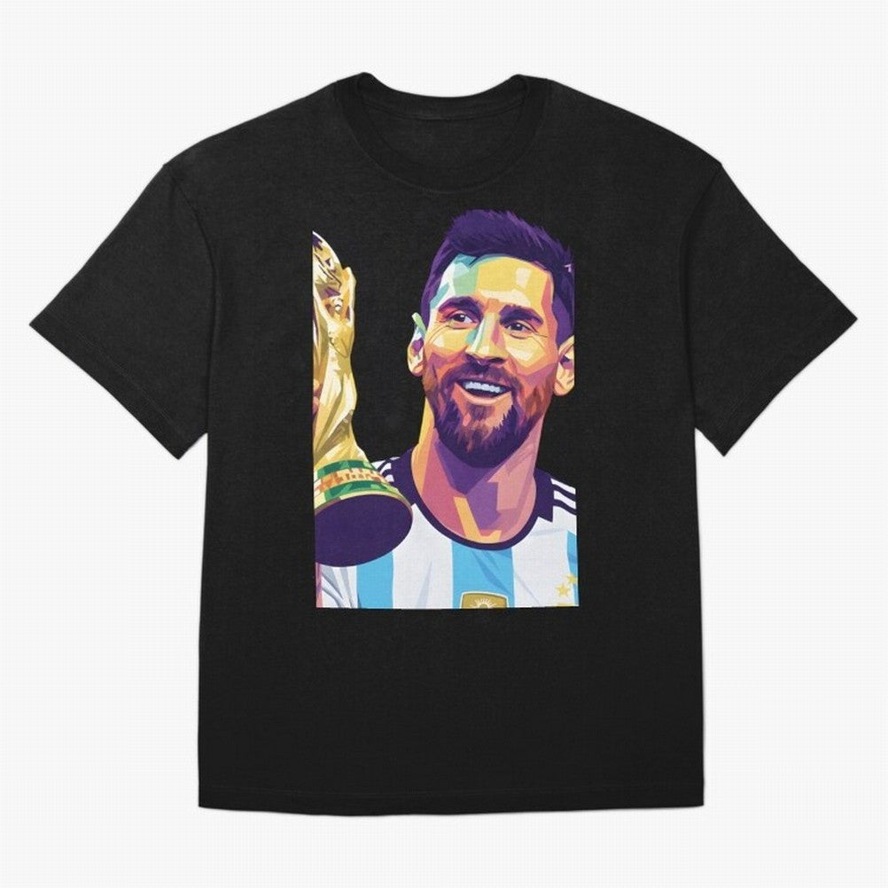 Messi wpap pop art Classic T-Shirt Stand with FIFA World Cup 2026 USA Canada Mexico Spirit, Highlighting Argentina, Neymar, Vintage Soccer Flavor, Modern Football Stars, National Flags and Final Night Emotion; Perfect for People Who Love Argentina,