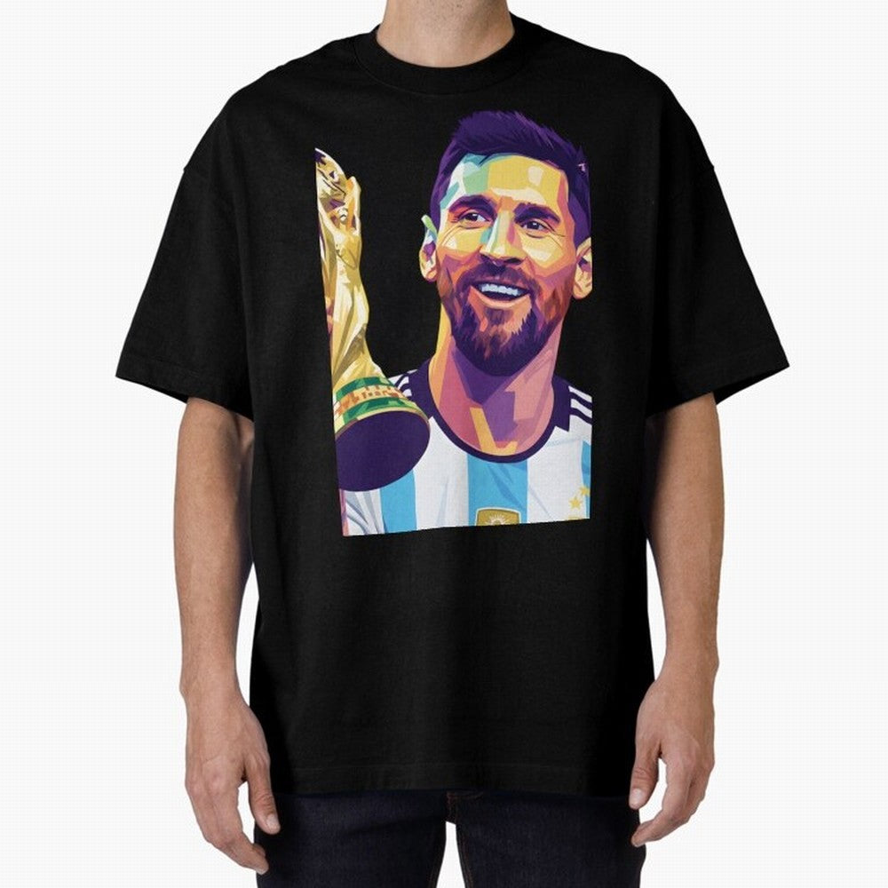 Messi wpap pop art Classic T-Shirt Stand with FIFA World Cup 2026 USA Canada Mexico Spirit, Highlighting Argentina, Neymar, Vintage Soccer Flavor, Modern Football Stars, National Flags and Final Night Emotion; Perfect for People Who Love Argentina,