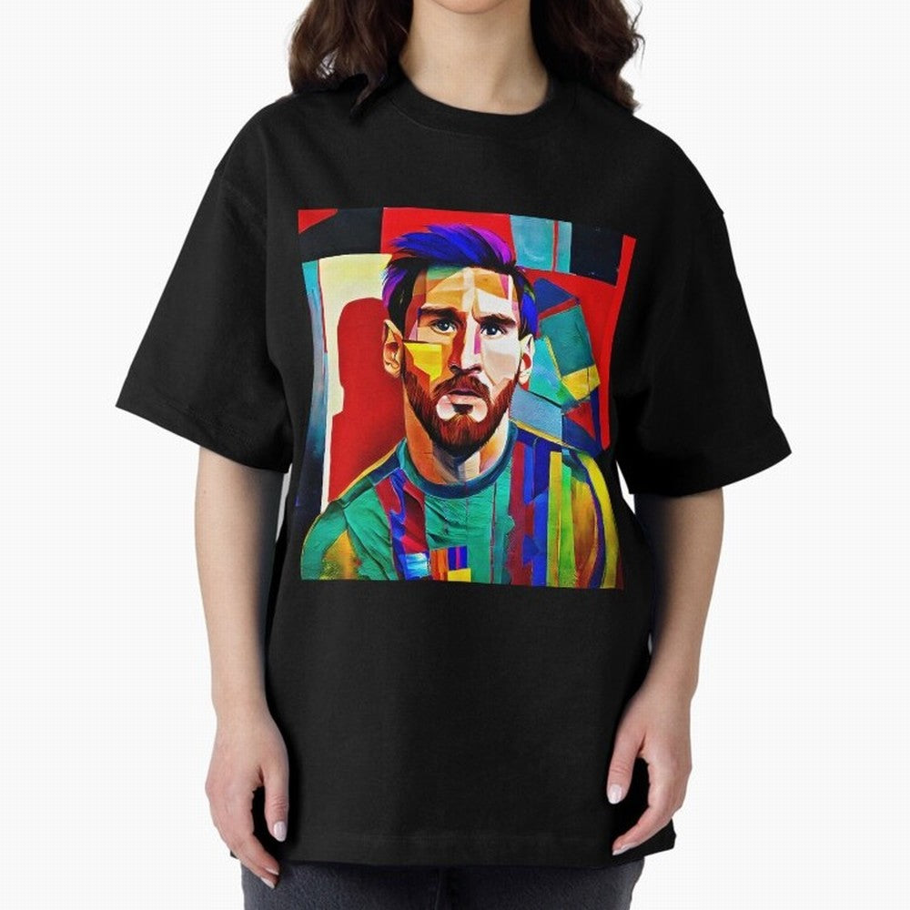 digital image of Messi Oversized T-Shirt Join Global Football Passion for FIFA World Cup 2026 USA Canada Mexico, Driven by Mbappe, Argentina, France and Brazil, Game Day Rituals, Football Legends, Country Pride and the Road to the Final; Ideal for