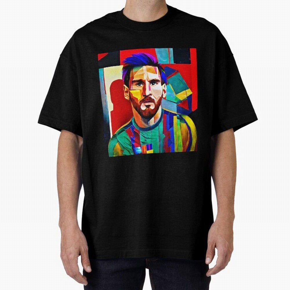 digital image of Messi Oversized T-Shirt Join Global Football Passion for FIFA World Cup 2026 USA Canada Mexico, Driven by Mbappe, Argentina, France and Brazil, Game Day Rituals, Football Legends, Country Pride and the Road to the Final; Ideal for