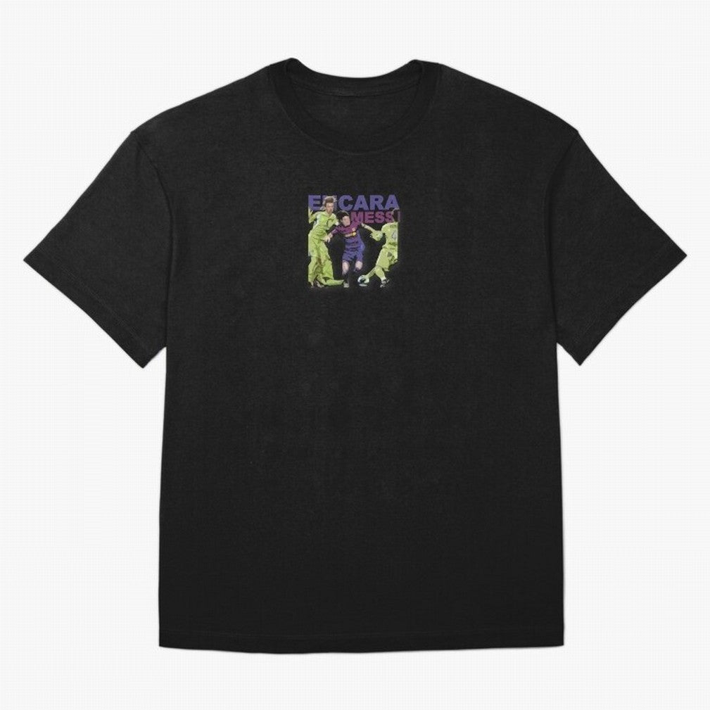 Barcelona 'Encara Messi' Design Oversized T-Shirt Support the Legends of FIFA World Cup 2026 with Messi and Cristiano Ronaldo, England Energy, Football Passion, Legendary Performances, Festival Vibes and Supporter Community; Made for Die Hard
