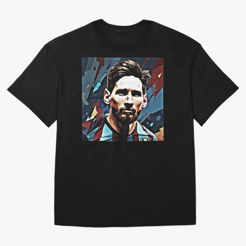 The King Leo Messi Legend Oversized T-Shirt Show Championship Spirit for FIFA World Cup 2026 USA Canada Mexico for Fans of Haaland and Mbappe and Argentina and Brazil, Bringing Championship Spirit, Famous Goals, Roaring Crowds and International