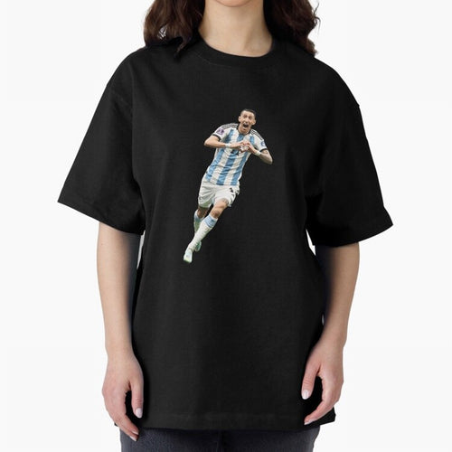 Angel Di Maria Oversized T-Shirt Show Championship Spirit for the FIFA World Cup 2026 USA Canada Mexico Journey through Neymar Highlights, Netherlands Pride, Tournament Hype, Historic Matchups, Family Viewing Parties and Global Sports Pride; Great