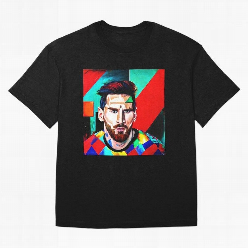colorful Messi Oversized T-Shirt Celebrate Golden Goal Energy in FIFA World Cup 2026 USA Canada Mexico Spirit, Inspired by Brazil, Messi and Cristiano Ronaldo, Classic Soccer Heritage, Championship Pressure, Fan Loyalty and International Pride;