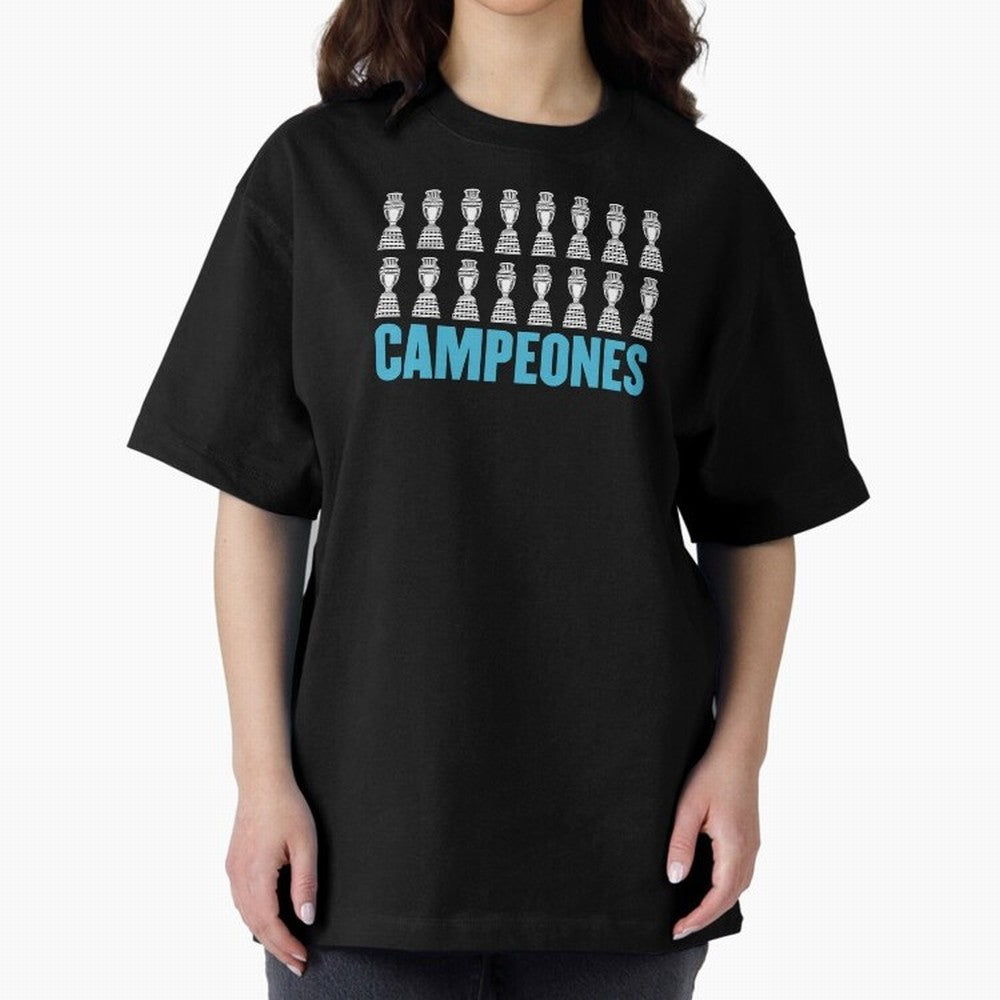 Campeones! Classic T-Shirt Bring World Football Passion into FIFA World Cup 2026 USA Canada Mexico for Fans of Messi, Neymar and Mbappe and France and Portugal, Bringing Stadium Memories, Football Loyalty, International Chants and Championship