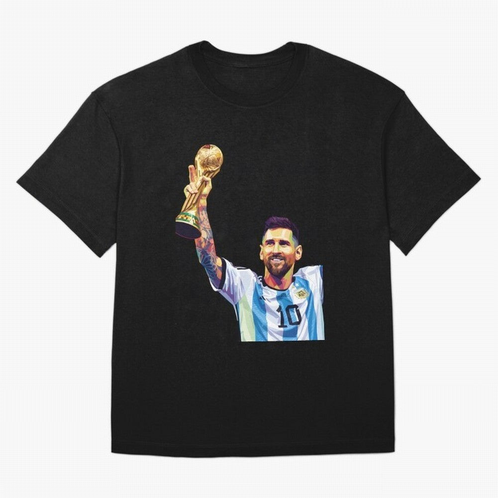 Messi wpap pop art Oversized T-Shirt Make Every Kick Count in the FIFA World Cup 2026 USA Canada Mexico Journey through Messi Highlights, England, France and Netherlands Pride, Global Supporter Spirit, Legendary Goals, National Colors and