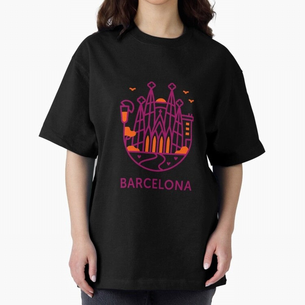Luggage Barcelona Oversized T-Shirt Carry FIFA World Cup 2026 USA Canada Mexico for Fans of Messi and Cristiano Ronaldo and England, France and Netherlands, Bringing Global Supporter Spirit, Legendary Goals, National Colors and Tournament