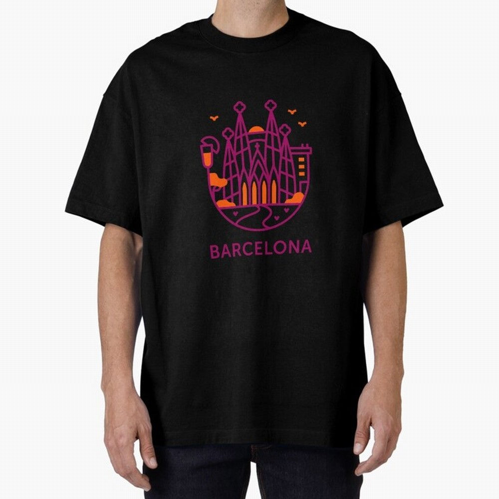 Luggage Barcelona Oversized T-Shirt Carry FIFA World Cup 2026 USA Canada Mexico for Fans of Messi and Cristiano Ronaldo and England, France and Netherlands, Bringing Global Supporter Spirit, Legendary Goals, National Colors and Tournament