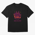 Luggage Barcelona Oversized T-Shirt Carry FIFA World Cup 2026 USA Canada Mexico for Fans of Messi and Cristiano Ronaldo and England, France and Netherlands, Bringing Global Supporter Spirit, Legendary Goals, National Colors and Tournament