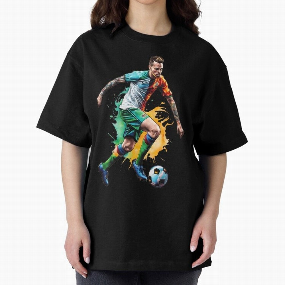 Football Soccer Art Classic T-Shirt Honor the Beautiful Game during Global Football Passion for FIFA World Cup 2026, Built around Haaland, Spain, Sports Nostalgia, International Competition, Famous Players and Unforgettable Victories; Great for