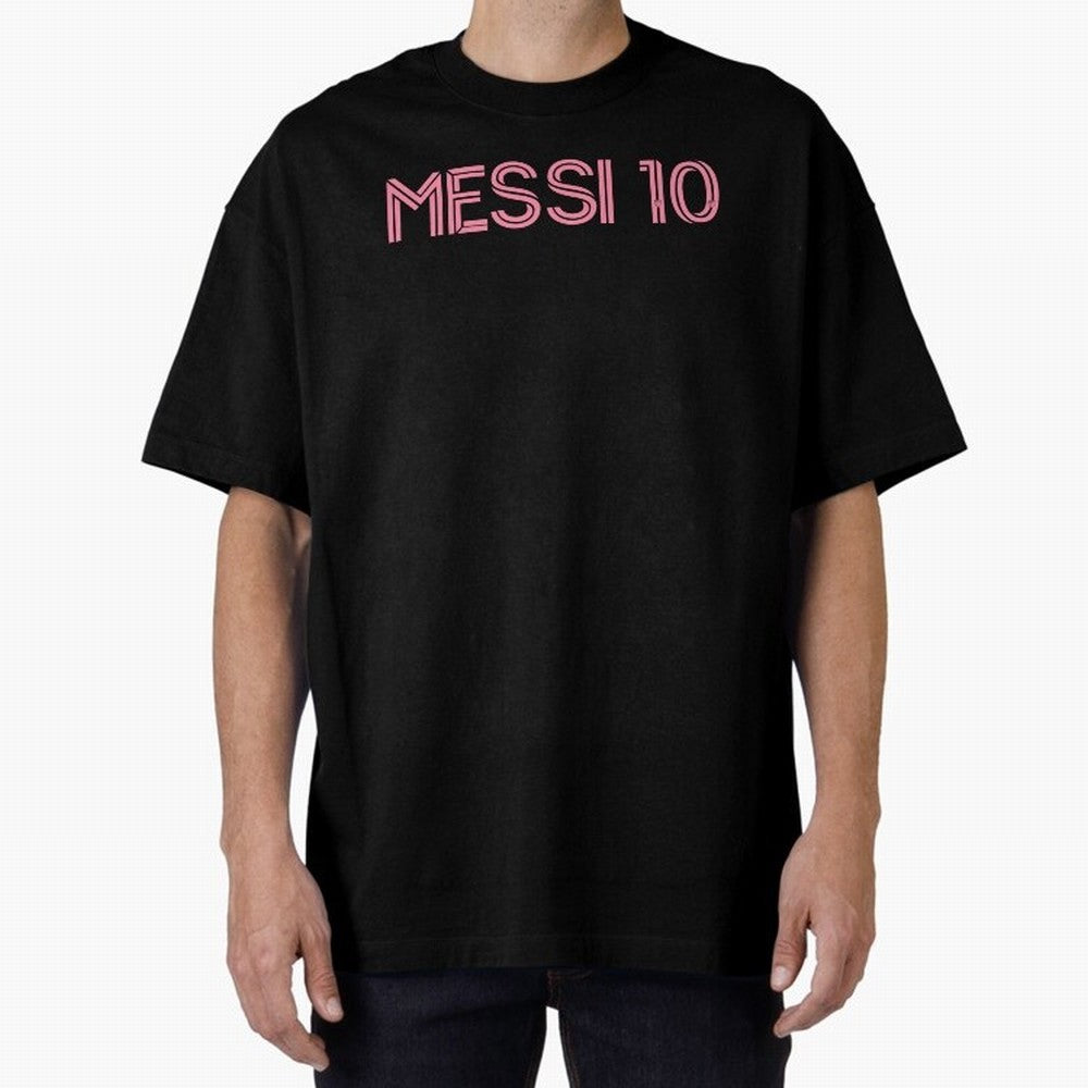 Messi Inter Miami Oversized T-Shirt Stand Out with Spirit from FIFA World Cup 2026 Group Stage Spirit, with Brazil, Haaland, Football Passion, Legendary Performances, Festival Vibes and Supporter Community; Perfect for Supporters Who Want Bold