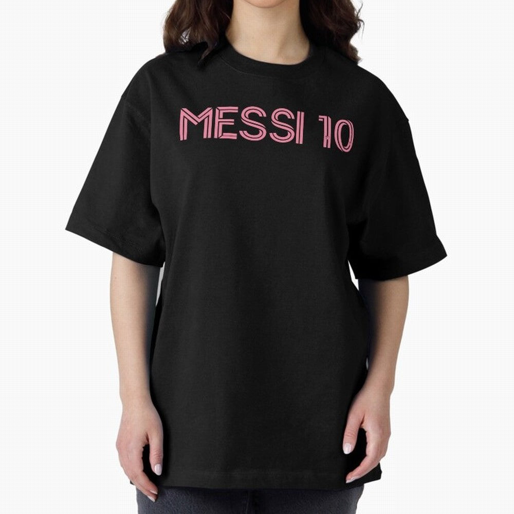 Messi Inter Miami Oversized T-Shirt Stand Out with Spirit from FIFA World Cup 2026 Group Stage Spirit, with Brazil, Haaland, Football Passion, Legendary Performances, Festival Vibes and Supporter Community; Perfect for Supporters Who Want Bold