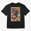 Retro 70's Japanese Messi Oversized T-Shirt Carry the Dream of Match Day Hype around FIFA World Cup 2026 USA Canada Mexico, CR7, France and Portugal, Championship Spirit, Famous Goals, Roaring Crowds and International Football Unity; Ideal for