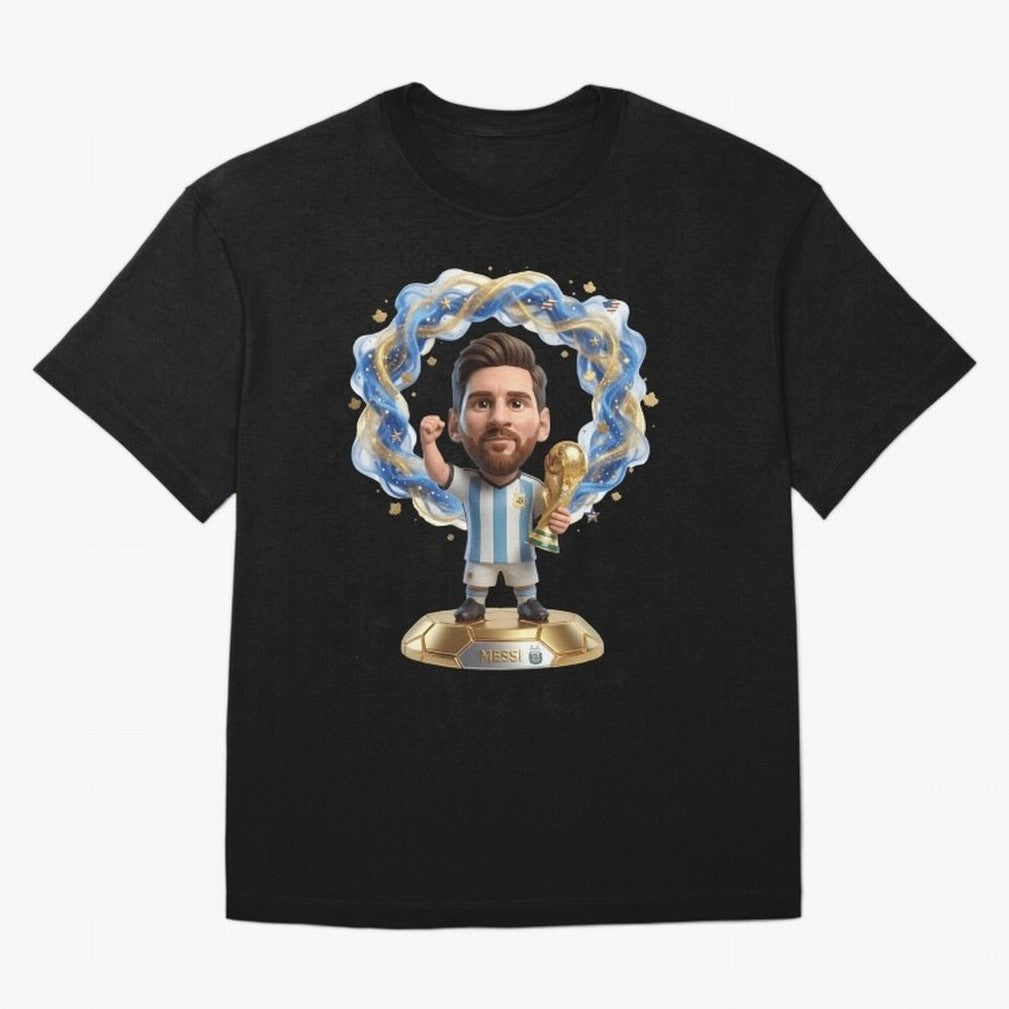 Messi Argentina 2026 - Legend Soccer Chibi 3D Classic T-Shirt Bring Match Day Fire to FIFA World Cup 2026 for Fans of Messi, CR7 and Mbappe and Portugal, Bringing Goal Celebration Energy, Supporter Heritage, Football Icons and Worldwide Tournament