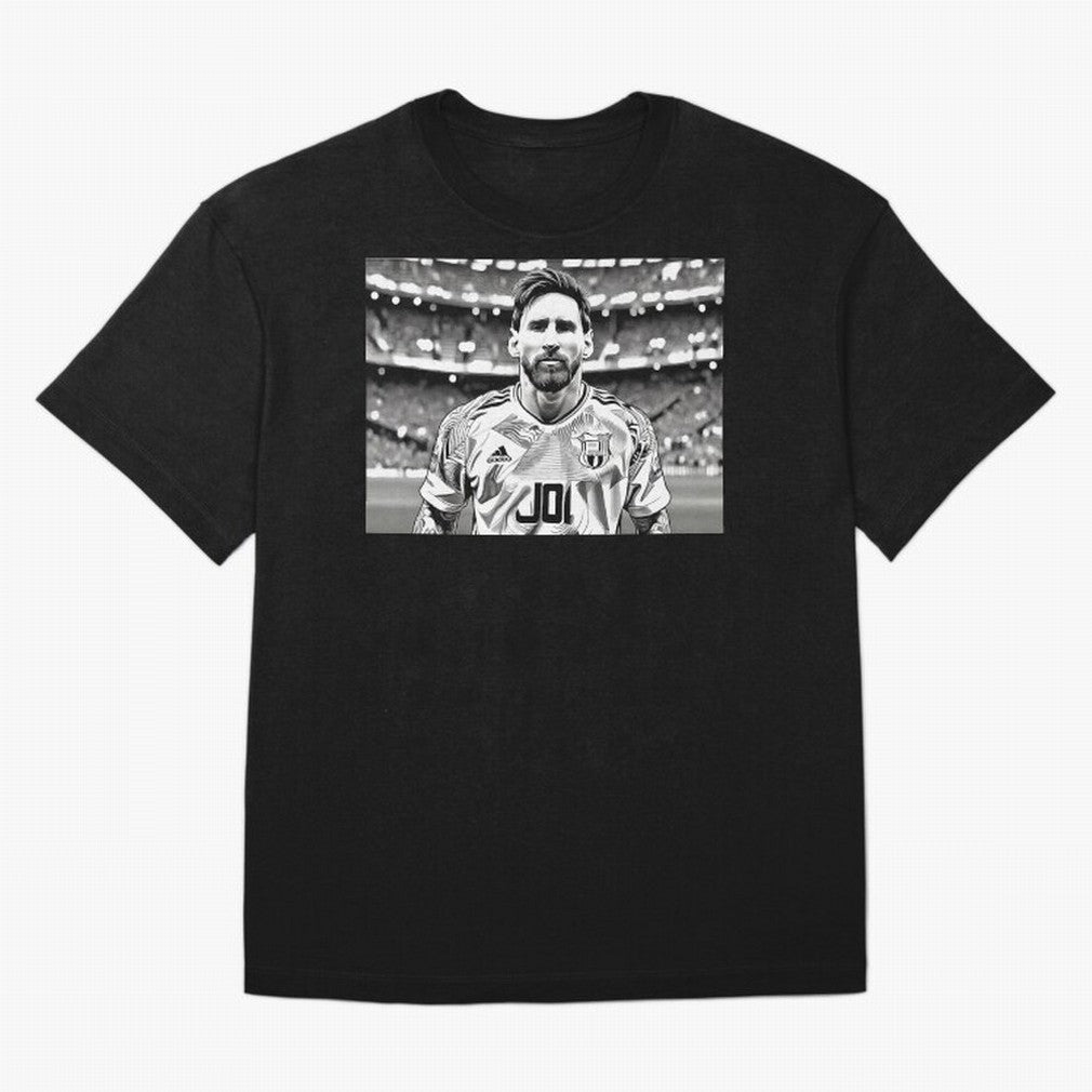 Messi Pop Art Portrait Oversized T-Shirt Experience FIFA World Cup 2026 for Fans of Messi, CR7 and Mbappe and England and Germany, Bringing Champion Mindset, Group Stage Buzz, Knockout Tension and Passionate Fan Culture; Perfect for People Who Love