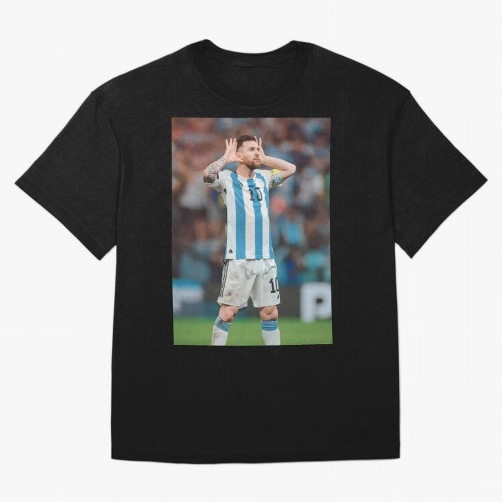 Lionel Messi In Qatar Wolrd Cup Classic T-Shirt Bring Retro Soccer Energy to FIFA World Cup 2026 USA Canada Mexico Spirit, Centered on Germany, Mbappe, Football History, Final Match Energy, Crowd Noise and Once in a Lifetime Moments; Great for