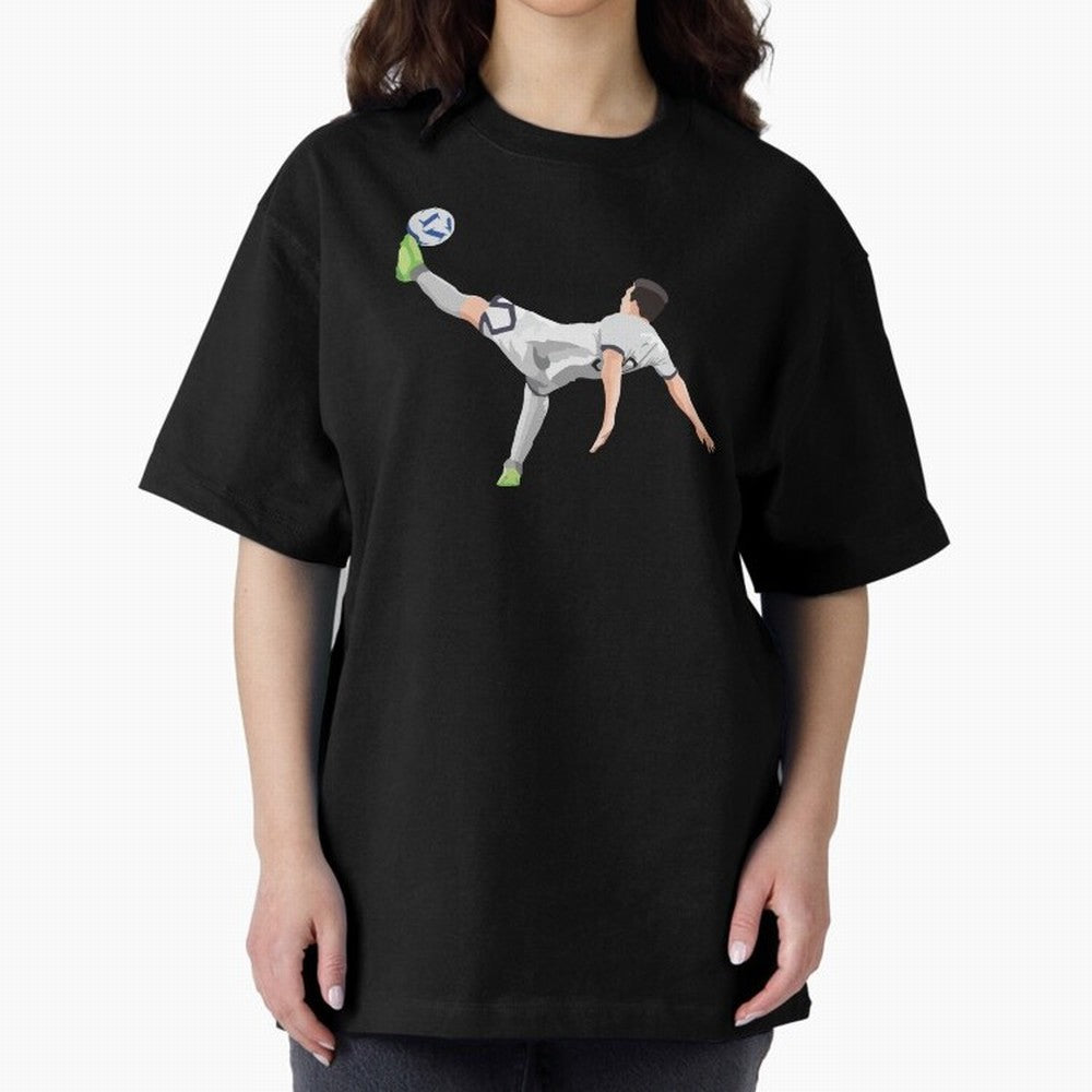 Messi Bicycle Kick Oversized T-Shirt Share the Excitement of FIFA World Cup 2026 Group Stage for Fans of Mbappe and Neymar and Spain and Netherlands, Bringing Fan Favorite Moments, National Team Passion, Big Match Drama and Soccer History; Great