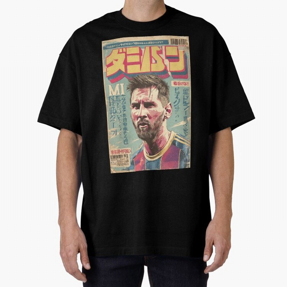 Messi the Goat Japanese Vintage Poster Classic T-Shirt Bring Bold Fan Energy to the FIFA World Cup 2026 Journey through Messi, CR7 and Mbappe Highlights, France Pride, Football History, Final Match Energy, Crowd Noise and Once in a Lifetime