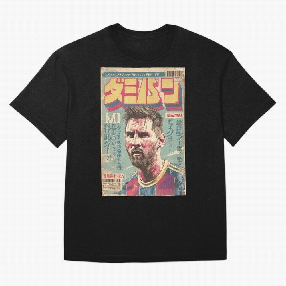 Messi the Goat Japanese Vintage Poster Classic T-Shirt Bring Bold Fan Energy to the FIFA World Cup 2026 Journey through Messi, CR7 and Mbappe Highlights, France Pride, Football History, Final Match Energy, Crowd Noise and Once in a Lifetime