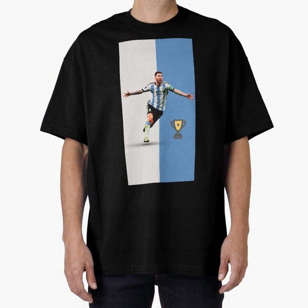 World Cup /Lional Messi/football, soccer Oversized T-Shirt Celebrate Fan Favorites in FIFA World Cup 2026 Group Stage for Fans of Messi, Neymar and Mbappe and Spain, Bringing Match Day Excitement, Supporter Culture, Golden Goals and Global Football