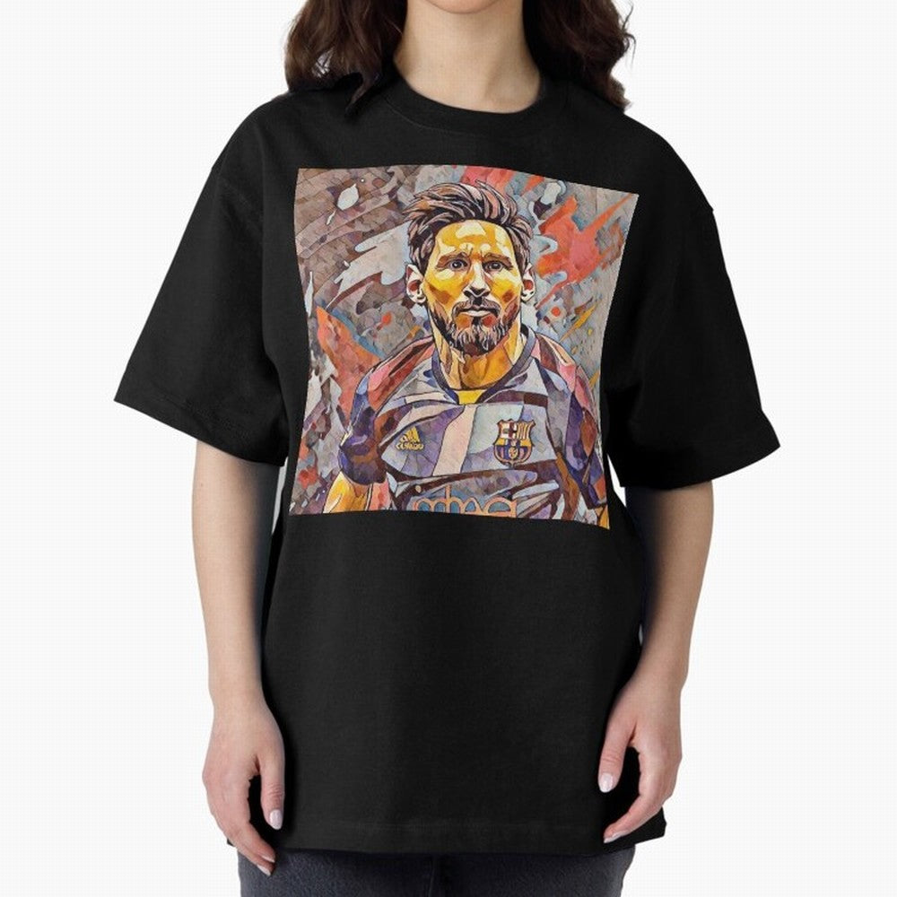 Messi Pop Art Portrait Classic T-Shirt Celebrate Every Goal in the FIFA World Cup 2026 Group Stage Journey through Neymar, Haaland and Cristiano Ronaldo Highlights, France and Portugal Pride, Football History, Final Match Energy, Crowd Noise and