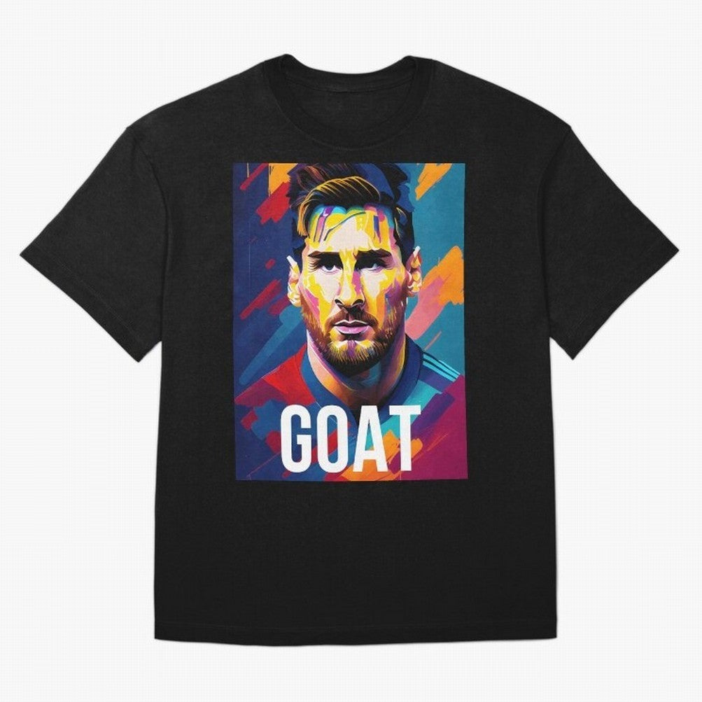 Messi Pop Art Portrait Classic T-Shirt Live the Energy of the FIFA World Cup 2026 Group Stage Journey through Messi and Cristiano Ronaldo Highlights, Spain Pride, Soccer Culture, Superstar Moments, National Team Dreams and Competitive Fire; Created