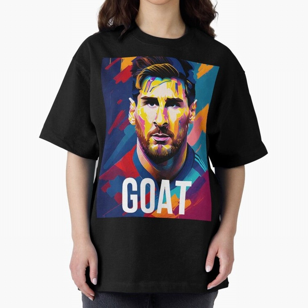 Messi Pop Art Portrait Classic T-Shirt Live the Energy of the FIFA World Cup 2026 Group Stage Journey through Messi and Cristiano Ronaldo Highlights, Spain Pride, Soccer Culture, Superstar Moments, National Team Dreams and Competitive Fire; Created