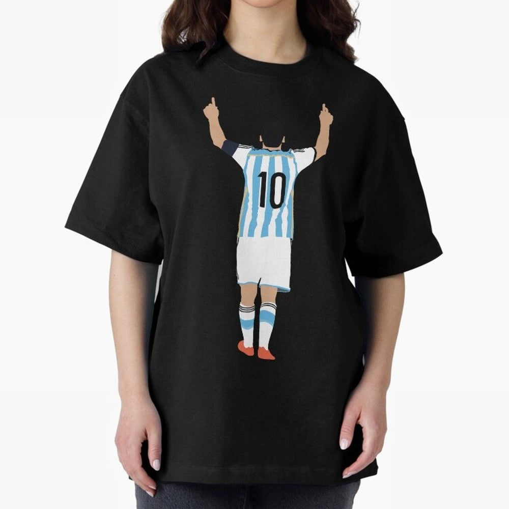 Messi Pop Art Portrait Classic T-Shirt Honor the Beautiful Game during the FIFA World Cup 2026 Journey through Messi, CR7 and Mbappe Highlights, Brazil, Portugal and Argentina Pride, Vintage Soccer Flavor, Modern Football Stars, National Flags and