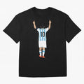 Messi Pop Art Portrait Classic T-Shirt Honor the Beautiful Game during the FIFA World Cup 2026 Journey through Messi, CR7 and Mbappe Highlights, Brazil, Portugal and Argentina Pride, Vintage Soccer Flavor, Modern Football Stars, National Flags and