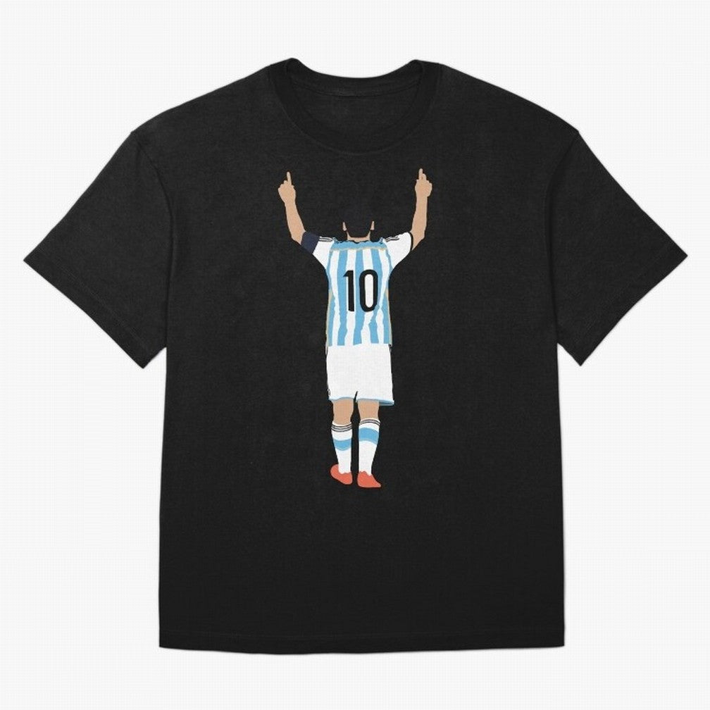 Messi Pop Art Portrait Classic T-Shirt Honor the Beautiful Game during the FIFA World Cup 2026 Journey through Messi, CR7 and Mbappe Highlights, Brazil, Portugal and Argentina Pride, Vintage Soccer Flavor, Modern Football Stars, National Flags and