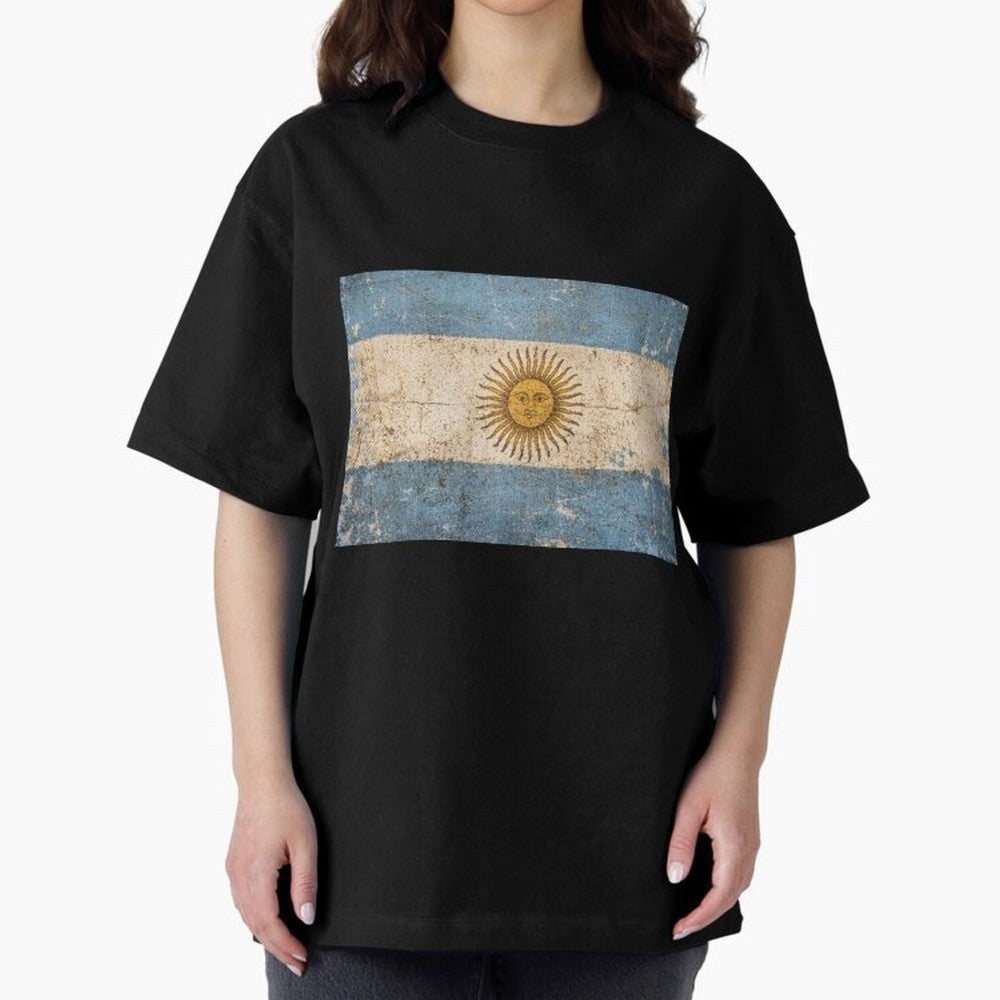 Vintage Argentina Flag Soccer Fan Design Classic T-Shirt Remember Global Football Passion for FIFA World Cup 2026 Group Stage, Centered on Messi and Cristiano Ronaldo, Germany, Championship Spirit, Famous Goals, Roaring Crowds and International