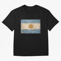 Vintage Argentina Flag Soccer Fan Design Classic T-Shirt Remember Global Football Passion for FIFA World Cup 2026 Group Stage, Centered on Messi and Cristiano Ronaldo, Germany, Championship Spirit, Famous Goals, Roaring Crowds and International