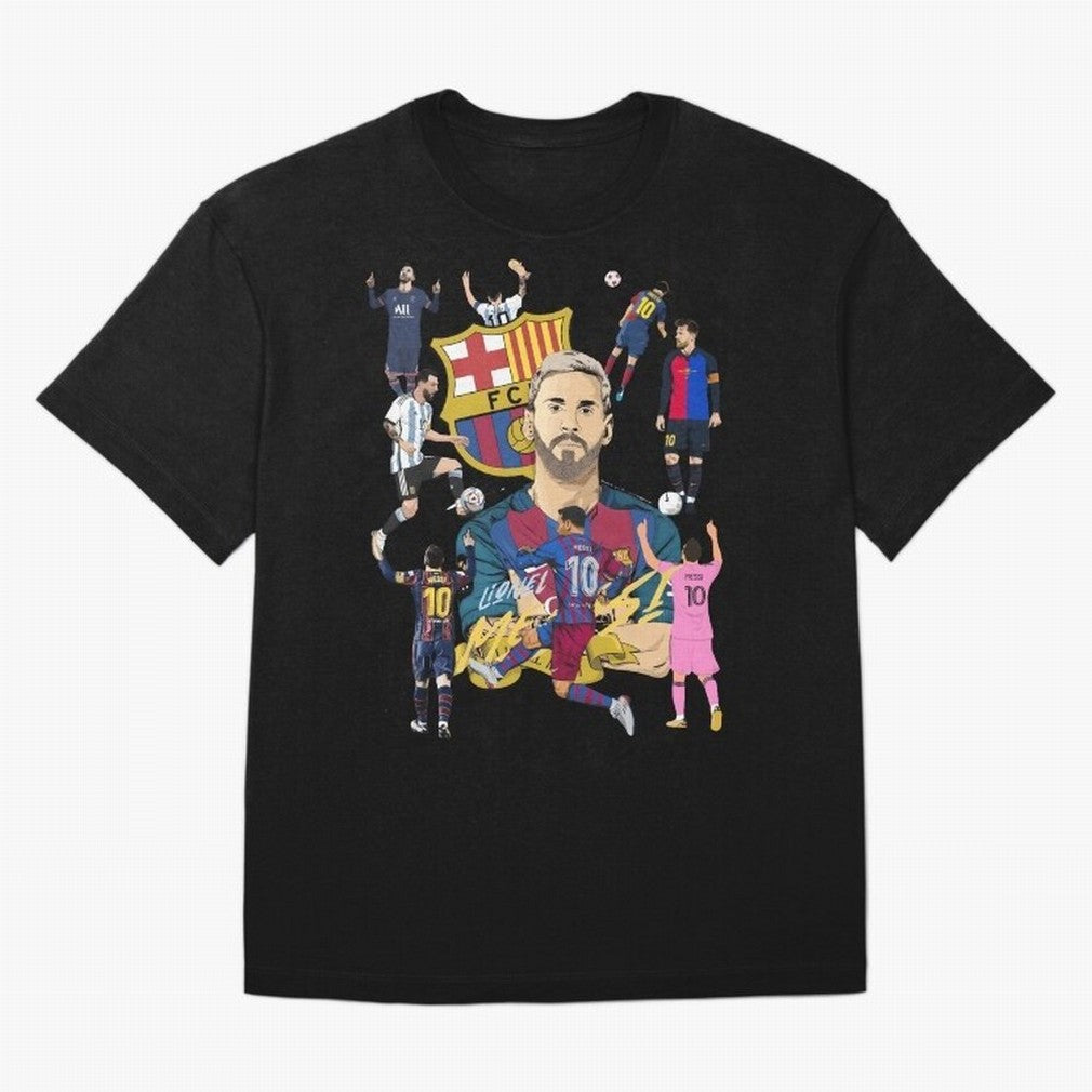 Messi Pop Art Portrait Classic T-Shirt Honor the Beautiful Game during FIFA World Cup 2026 Driven by CR7 and Messi, Netherlands Energy, Championship Spirit, Famous Goals, Roaring Crowds and International Football Unity; Great for Supporters Who