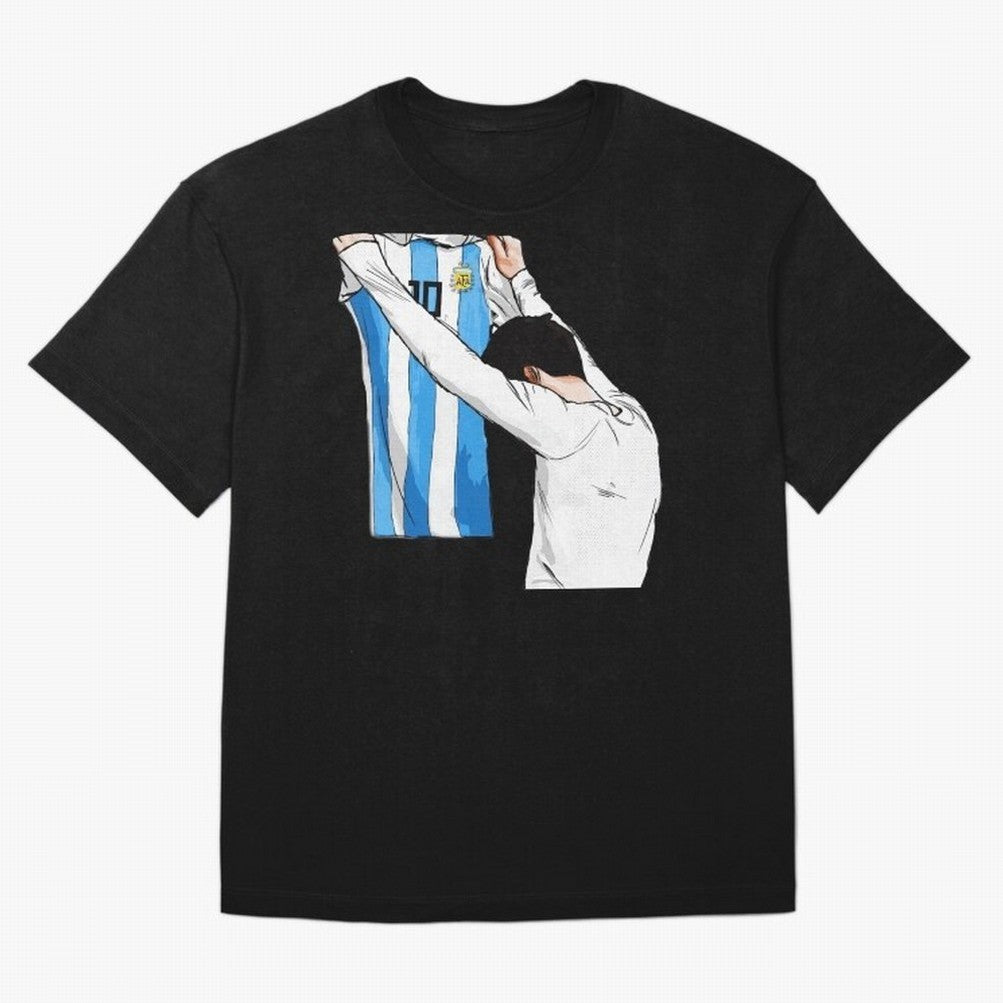 Messi The GOAT Classic T-Shirt Bring Champion Energy into Global Football Passion for FIFA World Cup 2026 Group Stage, Highlighting Haaland and Mbappe, France, Retro Football Energy, Iconic Rivalries, Trophy Chase Drama and Stadium Atmosphere;