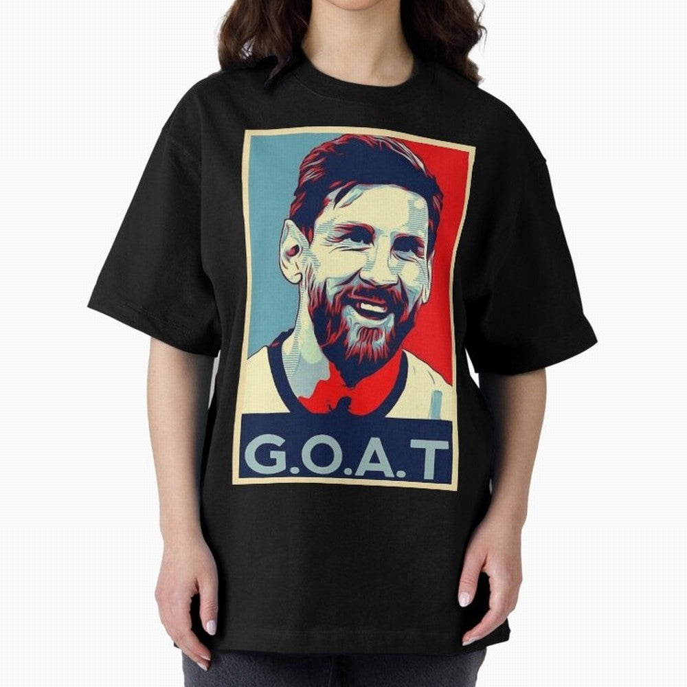 Messi Pop Art Portrait Classic T-Shirt Carry the Colors and Pride of Global Football Passion for FIFA World Cup 2026 Group Stage, Centered on Messi, CR7 and Mbappe, Argentina, Vintage Soccer Flavor, Modern Football Stars, National Flags and Final