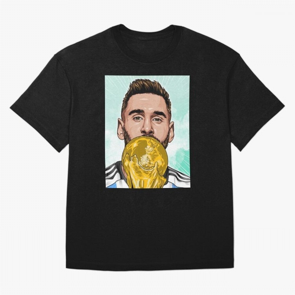 Messi goat Oversized T-Shirt Support Iconic Players in FIFA World Cup 2026 Group Stage Driven by Cristiano Ronaldo, Portugal Energy, Sports Nostalgia, International Competition, Famous Players and Unforgettable Victories; Ideal for Football Dads,