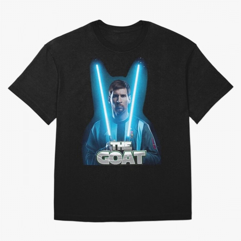 Messi Pop Art Portrait Oversized T-Shirt Celebrate the Stars of FIFA World Cup 2026 for Fans of Haaland and Spain, Bringing Match Day Excitement, Supporter Culture, Golden Goals and Global Football Passion; Ideal for Fans Who Follow Messi,