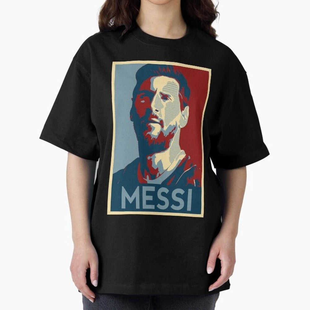 Lionel Messi Oversized T-Shirt Show Your Tournament Heart for FIFA World Cup 2026 USA Canada Mexico Spirit, Capturing Argentina, CR7 and Messi, Champion Mindset, Group Stage Buzz, Knockout Tension and Passionate Fan Culture; Perfect for Fans,