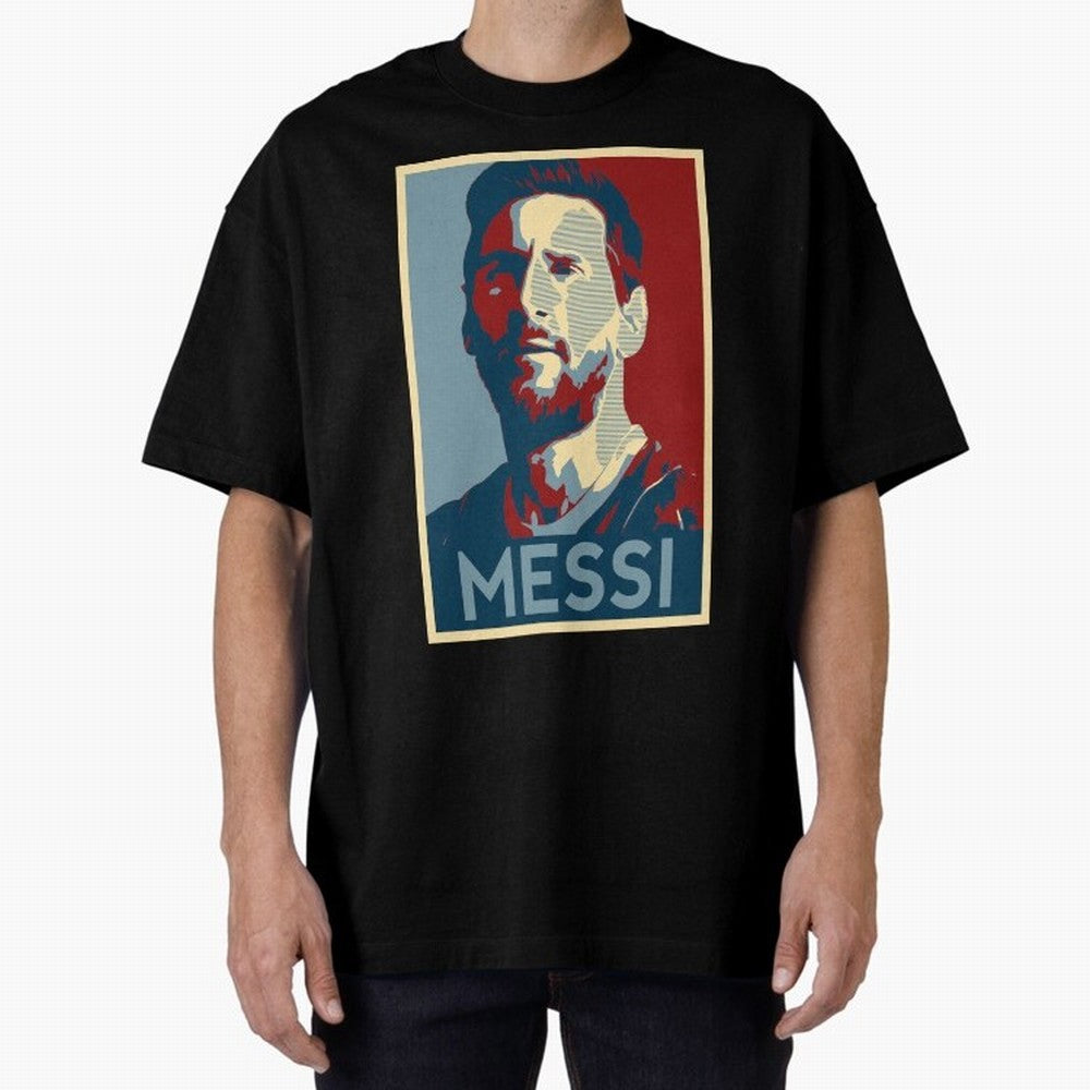 Lionel Messi Oversized T-Shirt Show Your Tournament Heart for FIFA World Cup 2026 USA Canada Mexico Spirit, Capturing Argentina, CR7 and Messi, Champion Mindset, Group Stage Buzz, Knockout Tension and Passionate Fan Culture; Perfect for Fans,
