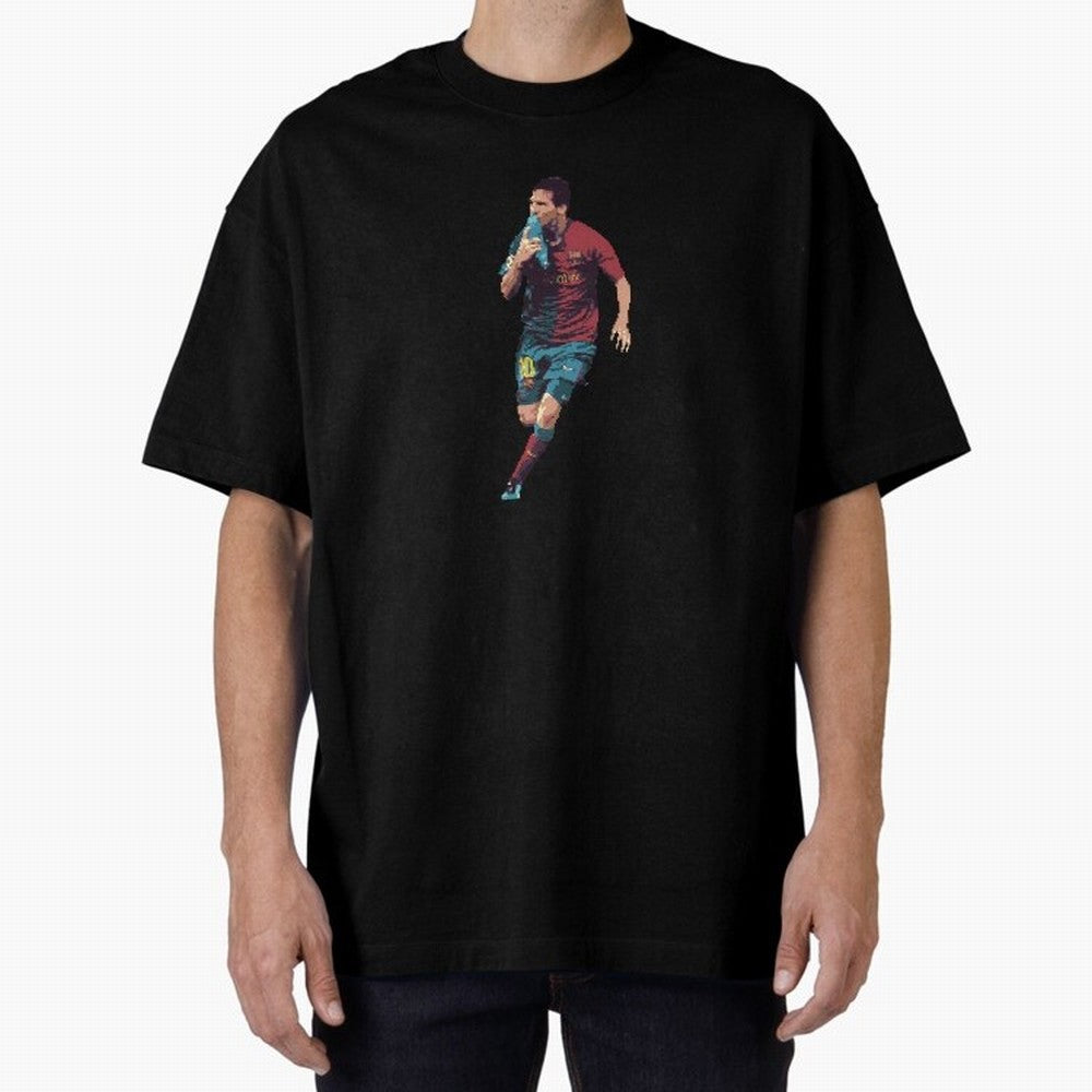 Lionel Messi Oversized T-Shirt Relive Legendary Nights from Match Day Hype around FIFA World Cup 2026 Group Stage, Messi and Cristiano Ronaldo, Portugal, Spain and Germany, Championship Spirit, Famous Goals, Roaring Crowds and International