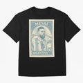 Lionel Messi Vintage Stamp Poster ¨C Argentina #10 Retro Football Art ¨C Barcelona Legend Illustration Classic T-Shirt Celebrate Rivalries and Pride in Global Football Passion for FIFA World Cup 2026 USA Canada Mexico, with Neymar, England, France