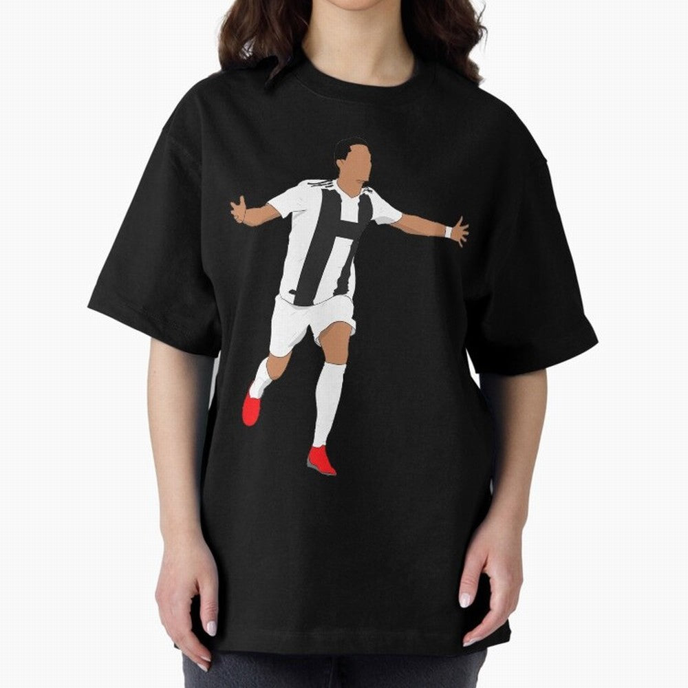 Ronaldo Oversized T-Shirt Upgrade FIFA World Cup 2026 USA Canada Mexico Capturing Cristiano Ronaldo, Haaland and CR7, Germany Energy, Classic Soccer Heritage, Championship Pressure, Fan Loyalty and International Pride; Great for Watch Parties,